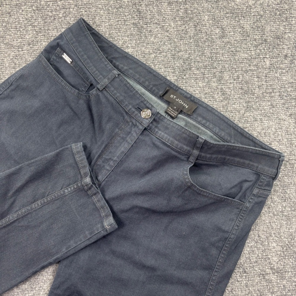 St. John Sport Jeans‎ 10 Dark Blue Stretch Denim Tapered Leg Men's